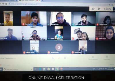 online diwali celebration at finvox